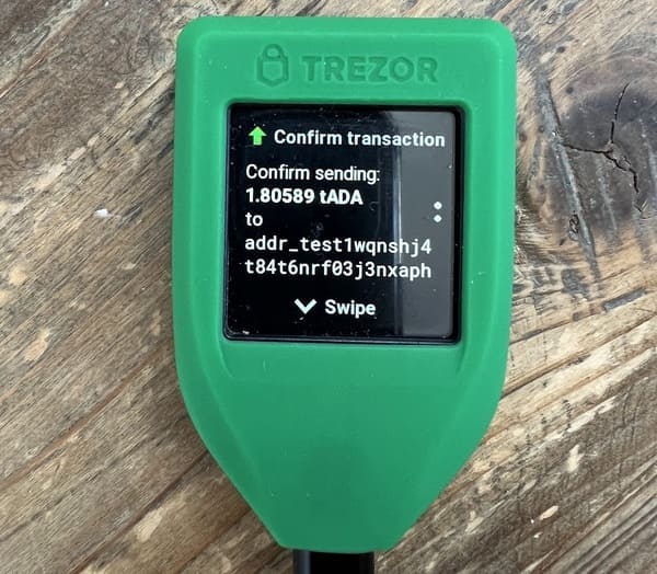 Hardware wallet representing secure storage